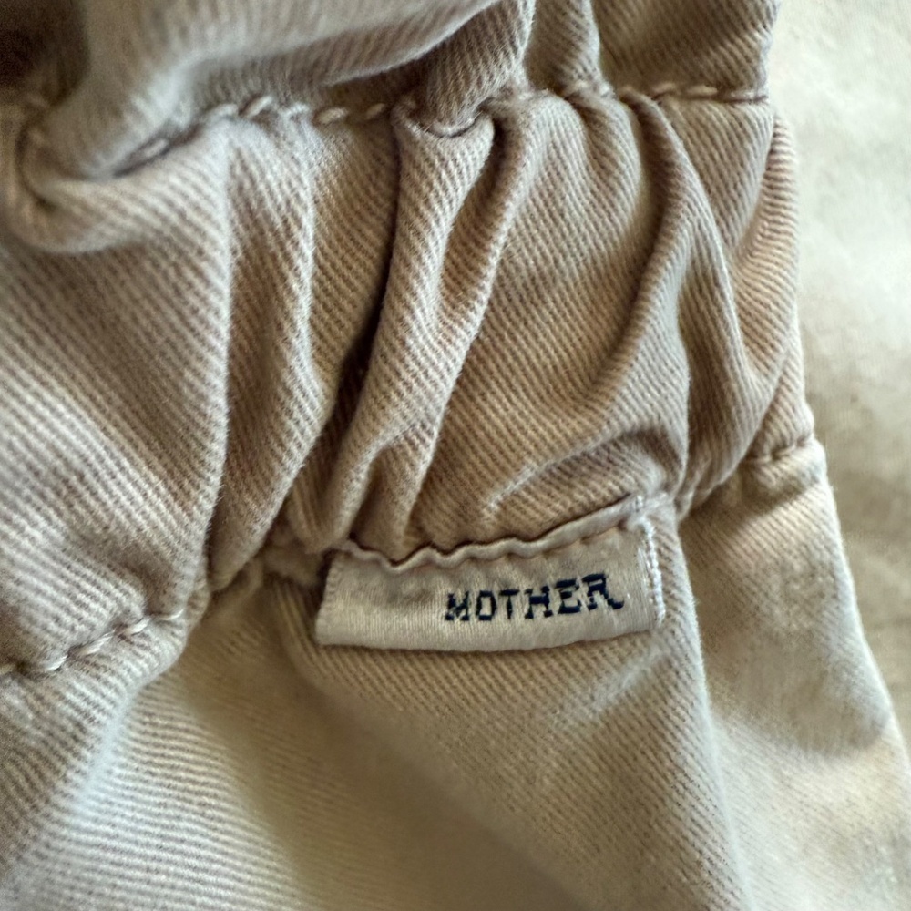 Mother The Yoyo Ruffle Greaser Ankle Pant Tan Paper Bag Waist Size 26 - Picture 13 of 16